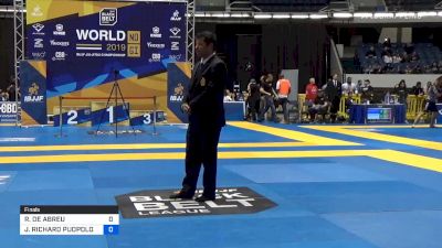 ROBERTO DE ABREU vs JAMES PUOPOLO 2019 World IBJJF Jiu-Jitsu No-Gi Championship