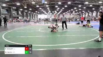 80 lbs Rr Rnd 3 - Kellen Schoeff, Indiana Outlaws Gold vs Nicky Harris, Iron Horse White