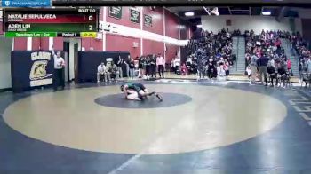 106 lbs Cons. Round 2 - Natalie Sepulveda, Bonanza vs Aden Lim, Palo Verde