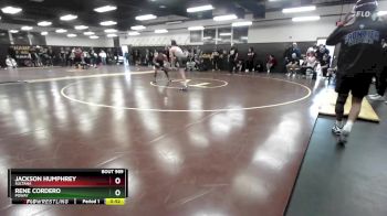 113 lbs Cons. Round 5 - Jackson Humphrey, Sultana vs Rene Cordero, Poway