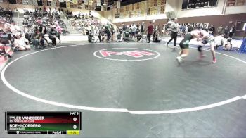 114 lbs Semifinal - Tyler VanBebber, 951 Wrestling Club vs Noemi Cordero, Poway Elite