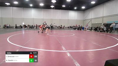 100 lbs Rr Rnd 5 - Isabella Smouse, Pomona Elite Girls vs KyLee Smith, Sisters On The Mat Pink