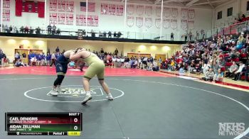 285 lbs Finals (8 Team) - Aidan Zellman, Saint Mark`s vs Cael DeNigris, Delaware Military Academy