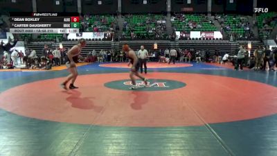 1A-4A 215 1st Place Match - Dean Boxley, Alexandria HS vs Carter Daugherty, Brooks