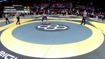 D3-138 lbs Cons. Round 1 - Ethan Haer, Tuslaw vs Chase Godwin, Swanton
