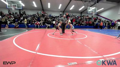 58 lbs Final - River Herron, Collinsville Cardinal Youth Wrestling vs River Adcock, Eufaula Ironheads Wrestling Club
