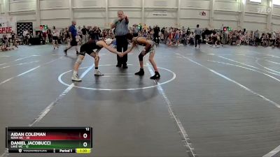 100 lbs Round 1 (10 Team) - Aidan Coleman, NOVA WC vs Daniel Jacobucci, Lake WC