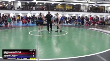 180 lbs Quarterfinal - Sabrina Nauss, Grand Valley State vs Madison Hazeltine, Albion