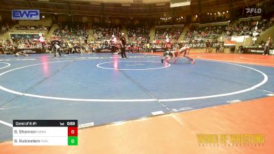 57 lbs Consi Of 8 #1 - Brielle Shannon, NBWA vs Brynley Rubinstein, Purler Wrestling Academy (PWA-NWA)