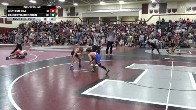 PW-9 lbs Semifinal - Xander Vanbrocklin, Jesup Mat Club vs Graysen Bell, Immortal Athletics WC