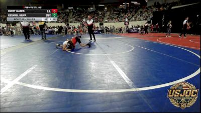 70 lbs Round Of 16 - Riott Gates, Elgin Wrestling vs Ezekiel Silva, El Paso Wildcats