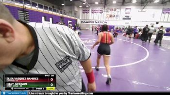 155 lbs Cons. Round 2 - Elisa Vasquez Ramirez, Kamiakin vs Riley Johnson, Hazen (Girls)