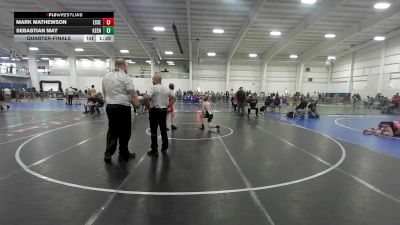 123 lbs Quarterfinal - Mark Mathewson, Essex Junction vs Sebastian May, Keene