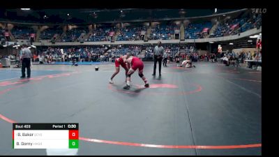 138 lbs Cons. Round 1 - Brody Baker, Quincy Senior vs Benjamin Gorny, York