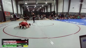 215 lbs Semifinal - Preston Wentling, Inland Northwest Wrestling Training Center vs Mason Rodriguez, Fitness Quest Wrestling Club