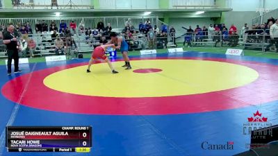 65kg Champ. Round 1 - Josué Daigneault Aguilar, Patriotes vs Tacari Howe, Nova Scotia Dragons