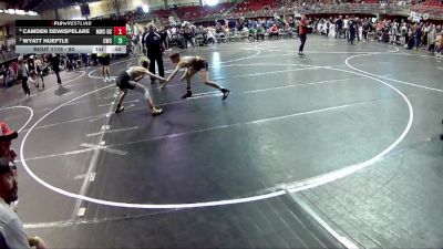 90 lbs Quarterfinal - Wyatt Hueftle, Cozad Wrestling Club vs Camden DeWispelare, Monarch Wrestling Club - David City