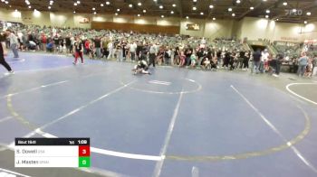 89 lbs Quarterfinal - Sebastian Dowell, USA Gold vs James Masten, Spanish Springs WC