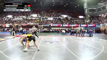 AA - 138 lbs Champ. Round 1 - Caleb Wagner, Billings Skyview vs Jayden Simmons, Helena Capital