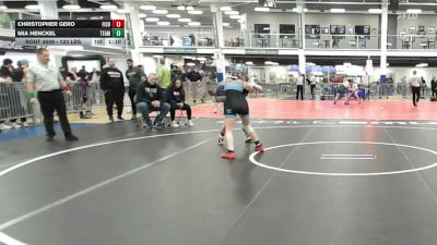 123 lbs 5th Place - Christopher Gero, Fisheye WC vs Mia Henckel, Team Tugman