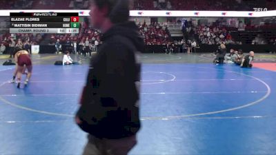130 lbs Champ. Round 2 - Elazae Flores, Columbia vs Mattisin Bidiman, Homedale