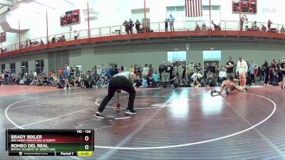 126 lbs Cons. Round 2 - Brady Bixler, Red Hawk Wrestling Academy vs Romeo Del Real, Rhyno Academy Of Wrestling