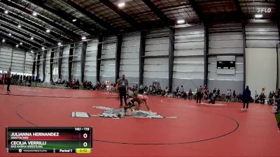 119 lbs Semifinal - Cecilia Verrilli, Bad Karma Wrestling vs Julianna Hernandez, Unattached