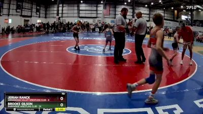 70 lbs Round 3 (6 Team) - Brooks Gilson, DARKHORSE WRESTLING CLUB vs Jeriah Ranck, SHENANDOAH VALLEY WRESTLING CLUB