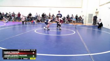 94-99 lbs Round 2 - Dariuz Thomson, Morgan Wrestling Club vs Ledger Quinney-Packard, Charger Wrestling Club