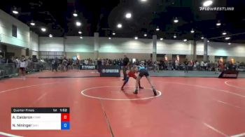 106 lbs Quarterfinal - Allen Calderon, Compound vs Noah Nininger, Smith Mountain Lake Wrestling Club