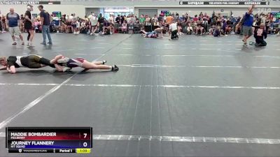 110 lbs Round 3 - Maddie Bombardier, Mulberry vs Journey Flannery, Hit ...