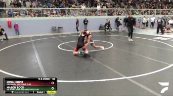 132 lbs Round 1 - Mason Bock, Soldotna Whalers Wrestling Club vs Jonah Rust, Mid Valley Wrestling Club