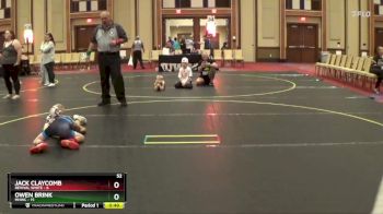 52 lbs Quarterfinals (8 Team) - Owen Brink, MHWC vs Jack Claycomb, Revival White
