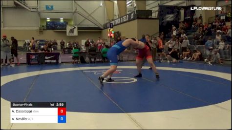 125 kg Quarterfinal - Anthony Cassioppi, IOWA vs Aj Nevills, Valley RTC