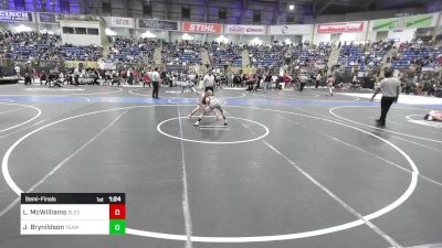 80 lbs Semifinal - Lachy McWilliams, Blevins Middle School vs Jaxon Brynildson, Team Grand Valley Elite
