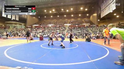 100 lbs Semifinal - Ethan Perkins, Beebe Badgers Wrestling Club vs Elijah Morrison, Blazing Yetis Wrestling Club