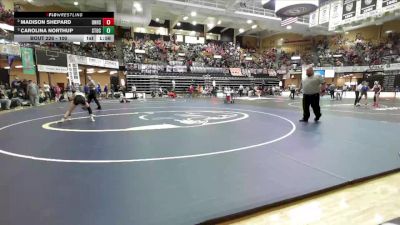 100 lbs Semifinal - Carolina Northup, Stockton HS vs Madison Shepard, Uniontown Hs