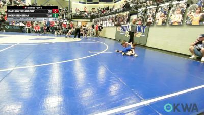 40 lbs Rr Rnd 4 - Barlow Schubert, Chandler Takedown Club vs Koen Behenna, Team Guthrie Wrestling