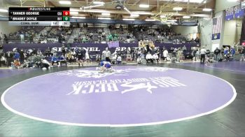 132 lbs Cons. Semi - Bradey Doyle, Butte vs Tanner George, Coeur D Alene