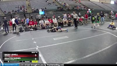 80 lbs Round 5 (6 Team) - Braxton Barnes, Kansas Pythons vs Brody Jewell, Kentucky