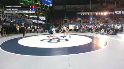 175 lbs Cons. Semis - Bruno Cassioppi, Illinois vs Tomm Heiser, Wisconsin