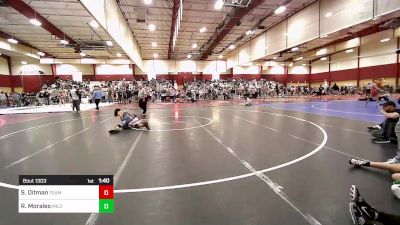 120 lbs Quarterfinal - Samson Ditman, Team Tugman vs Ryan Morales, Milo Wrestling Club