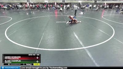 105 lbs Cons. Round 3 - Blake Champlin, Wisconsin vs James Schramm, Top Dawgs Wrestling