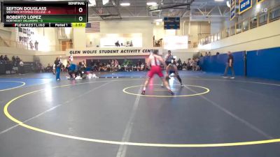 125 lbs Semis & 1st Wrestleback (8 Team) - Sefton Douglass, Western Wyoming College vs Roberto Lopez, Northeast Oklahoma