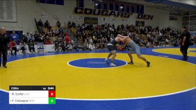 218 lbs Consi Of 4 - Ross Cinfel, Clovis North vs Foley Calcagno, Immaculate Conception (IL)