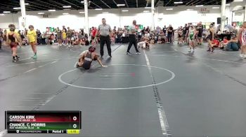 92 lbs Round 2 (6 Team) - Carson Kirk, Keystone Krush vs Chance. C. Morris, Mat Warriors Blue