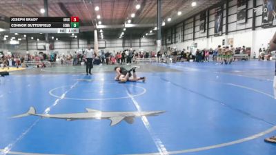 157 lbs 1 - Connor Butterfield, EASTERN CAROLINA WRESTLING ACADEMY vs Joseph Brady, GROUND UP USA