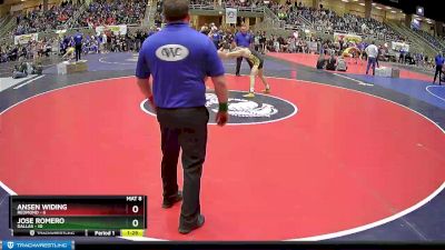 128 lbs Finals (8 Team) - Ansen Widing, Redmond vs Jose Romero, Dallas