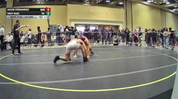 144 lbs Quarterfinal - Jacob Fernandez, Monster Garage vs Troy Ruiz, The Empire