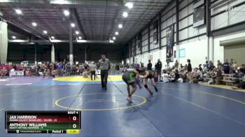 144 lbs Quarterfinals (8 Team) - Jax Harrison, MOORE COUNTY BRAWLERS - SILVER vs Anthony Williams, HEAVY HITTING HAMMERS